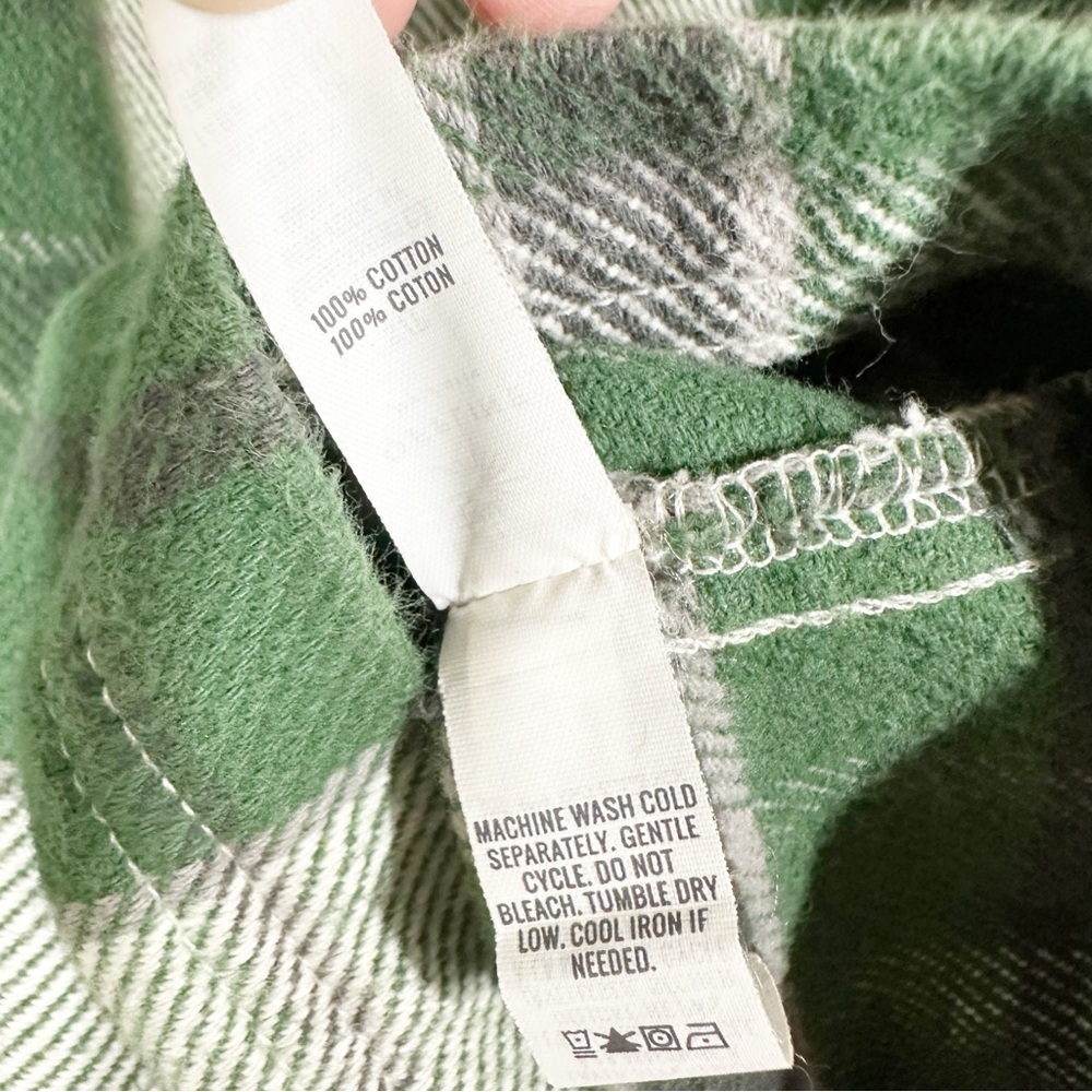 Aerie Offline Green Plaid Flannel Women's Shirt Jacket S - Picture 7 of 9